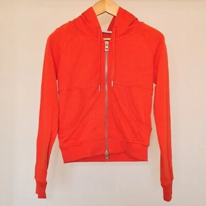 Orange Cotton Hooded Hoodie Sweater Jacket XS ADIDAS STELLA MCCARTNEY - Picture 1 of 10