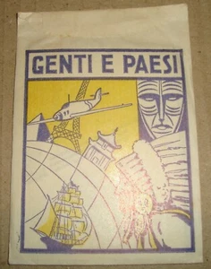 GENTI E PAESI BUSTINA FIGURINE EDIZIONI ALBUM DELL'ARTE - MILANO ANNI '60 - Imagen 1 de 3