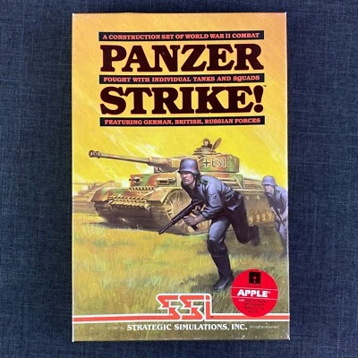 Panzer Strike! Apple II II+ IIE IIC 1987 WWII Combat Game SSI Complete Tested - Image 1 of 4