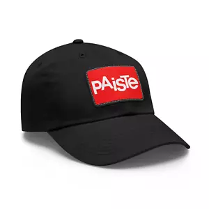 RARO! Cappello Paiste Cymbals-Ispirato Design Miglior Papà con Toppa in Pelle - Foto 1 di 2
