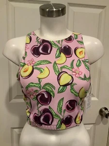 Mott50 Purple Plum & Floral Swim Suit Tankini Top UPF 50+, Size Medium, NWT! - Picture 1 of 8