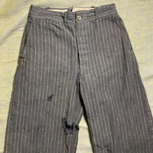 1890s Little Boys MAYBE STIFEL BRAND Cotton Striped Gold Miner Pants Extra Rare - Picture 1 of 9