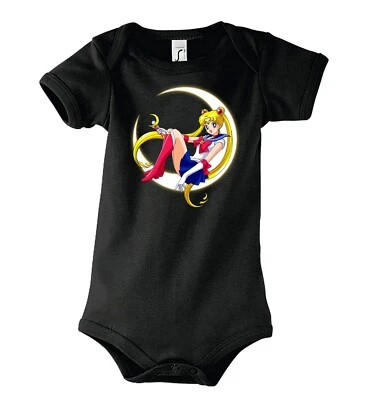 Youth Designz Baby Strampler Sailormoon Print Body Fun Spruch Lustig Anime Manga