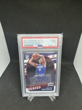2021 Panini Donruss Optic Signature Series Brandon Boston Jr. Rc Auto Psa 9