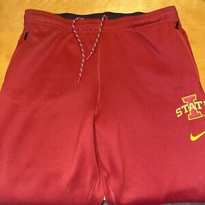 Men’s Nike Iowa State Cyclones Dri Fit Sweatpants Size XL Team Issued 883570-698