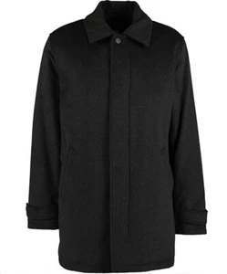 Brooks Brothers coat/overcoat 346 men's charcoal check- wool mix - Picture 1 of 15