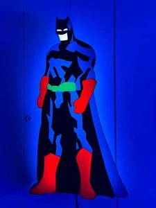 Batman Marco Lodola Opera SCULTURA in Neon e Plexiglass Pop Art Altezza 120 cm - Bild 1 von 1