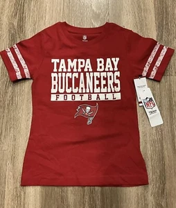 NFL Team Apparel Jugend T-Shirt ~ Tampa Bay Buccaneers ~ Glitzer ~ Größe auswählen - Bild 1 von 3
