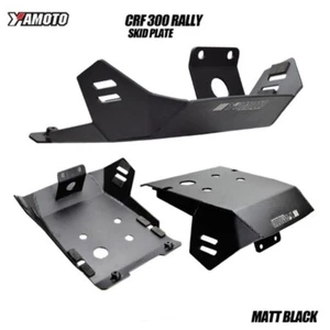Honda CRF300 RALLY Engine Guard Skid Plate Aluminium Motorcycle Parts Matt Black - Picture 1 of 6