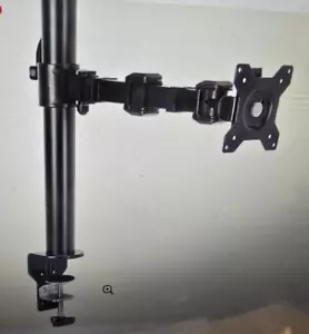Amazon Basics Single Computer Monitor Stand Height Adjustable Desk Arm Mount Ope - Picture 1 of 16