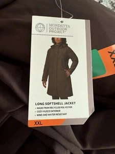 New Mondetta Outdoor Project Women's Long Softshell Jacket 2XL  Brown - Picture 1 of 6
