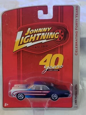 2009 Johnny Lightning - 1966 Pontiac GTO - Celebrating 40 years - Blue Carded! - Image 1 of 4