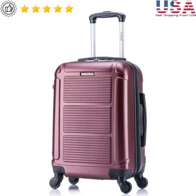 Легкий жесткий чемодан-спиннер тележка с эргономичной ручкой одобрен TSA США - Изображение 1 из 4