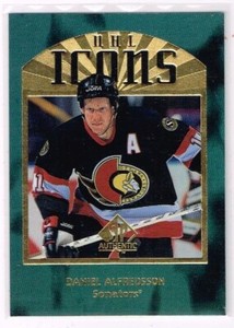 1997-98 SP Authentic NHL Icons Embossed #I30 Daniel Alfredsson  NM/MT  2507*