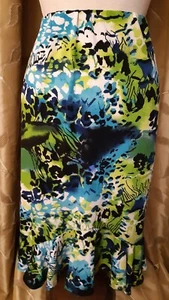 Ladies Size 16 - Midi Skirt - Pre owned - Nice Condition - Flared & Colourful - Picture 1 of 12