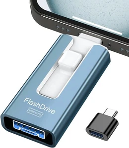 USB Stick 256GB für Handy, 4-in-1 Flash Drive für Handy/Pad/Android/Tablet/PC - Bild 1 von 8