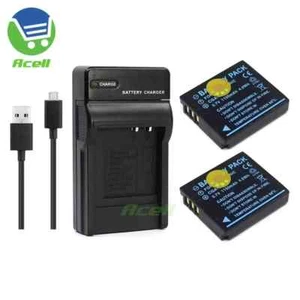 Cargador USB o batería DMW-BCC12 para cámara Panasonic DMC-FS1 FS2 FX01 FX07 - Imagen 1 de 9