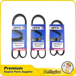 EPDM Drive Belt Set Fit 95-04 Toyota Tacoma T100 A/C-Power Steering-Alternator - Picture 1 of 5