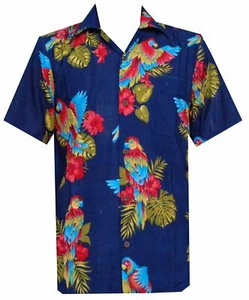 Mens Hawaiian Shirt Beach Wear Aloha Party Casual Camp Button Down Short Sleeve - Picture 1 of 15