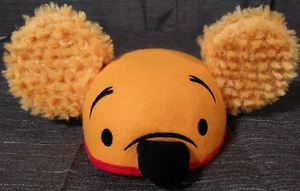 Disney Winnie Pooh Hat Youth Orange Ear Plush Mickey Ears Chin Strap Felt Base - Picture 1 of 8