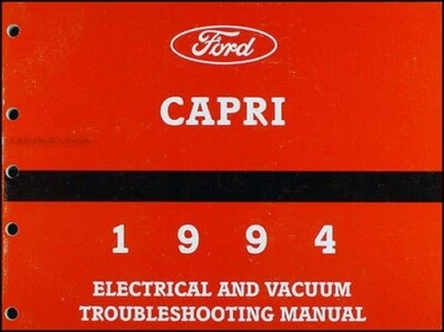 1994 Mercury Capri Eléctrico Y Vacío Problemas Manual 94 Originales XR2 - Imagen 1 de 3