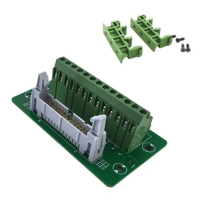 Green IDC 26 Pin Connector with Bracket for Electrical Setup 86x51mm Dimensions - Image 1 of 4