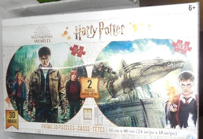Juego de 2 rompecabezas Harry Potter 3D sellados de fábrica NUEVO Foto 1 de 4