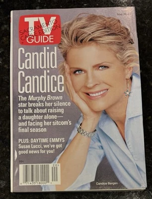 TV Guide magazine CANDICE BERGEN.  1996 (5/18-24).  Sacramento Cable Edition. - Image 1 of 4