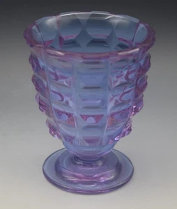 MOSER GLASS CARLSBAD ALEXANDRITE NEODYMIUM ART DECO VASE ANTIQUE SIGNED - Picture 1 of 16
