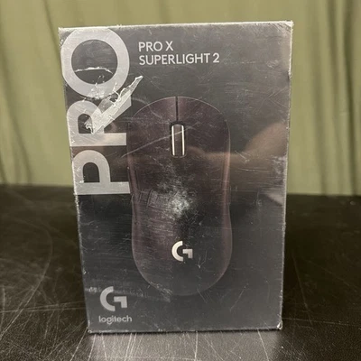 Logitech G PRO X SUPERLIGHT 2 LIGHTSPEED Gaming Mouse (Black) NEW - Image 1 of 4