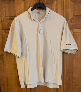 Herren Columbia Kurzarm Sandstein Baumwolle Polo Etikett Größe XL - Bild 1 von 4