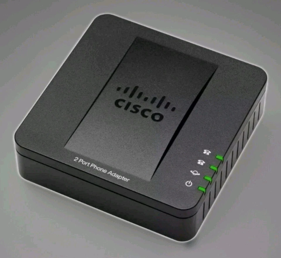 Cisco SPA112 VoIP Telefonadapter 2x Analog FXS - Bild 1 von 4