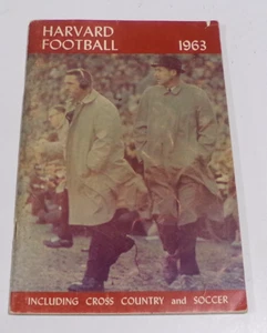 1963 Harvard Football, Cross Country & Soccer Media Guide/Jahrbuch - Bild 1 von 6