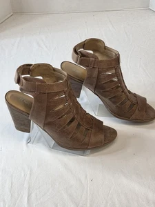 Naturalizer braune hochhackige Damen-Gladiator-Sandalen Größe 9,5 M Riemchen - Bild 1 von 10