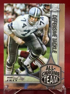 2024 Topps Chrome Bob Lilly #ACT-15 All Chrome Team Dallas Cowboys - Picture 1 of 2