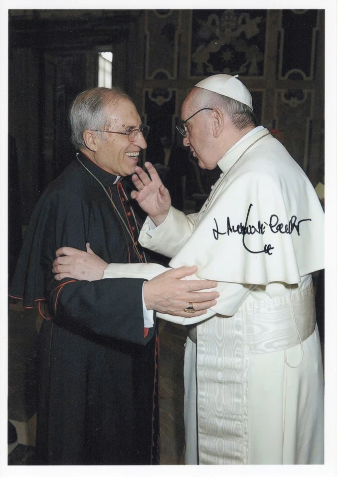 Original signiertes Foto Antonio Cardinal Rouco - Kardinal Papst Franziskus - Bild 1 von 1