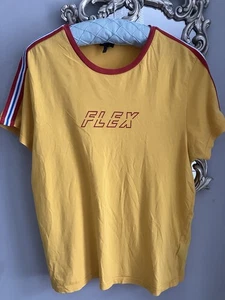 Camiseta retro de algodón amarillo para hombre Brooklyn Supply Co hecha en Nueva York talla L - Imagen 1 de 8