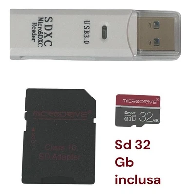 Lettore Di Schede USB 3.0 Micro Sd TF SD .  Micro Sd 32 Gb Inclusa - Immagine 1 di 4