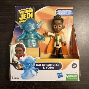 Hasbro Star Wars Young Jedi Adventures Kai Brightstar & Yoda set di 2 personaggi - Foto 1 di 4