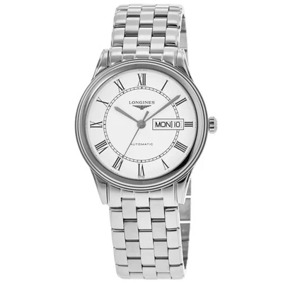 New Longines Flagship Automatic White Dial Steel Men's Watch L4.899.4.21.6 - Image 1 of 4