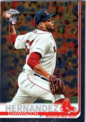 2019 Topps Chrome Update #30 Darwinzon Hernandez RC Boston Red Sox - Image 1 of 2