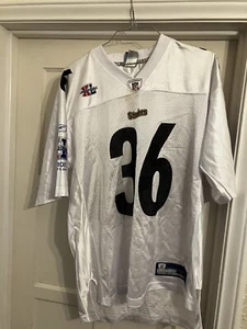 Reebok Mens White Pittsburgh Steelers Jerome Bettis 36 Football-NFL Jersey Sz L - Picture 1 of 9