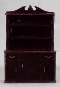 Marx China Cabinet Cupboard Open Hutch Dollhouse Miniature Brown #59 - Picture 1 of 6