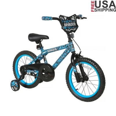 Invader 16in BMX Bike Adjustable Training Wheels Coaster Brake Kids Age 5-7 New - Image 1 of 4