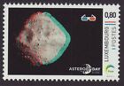 Luxembourg 2018 Asteroid Day Space timbre 3D unique inhabituel