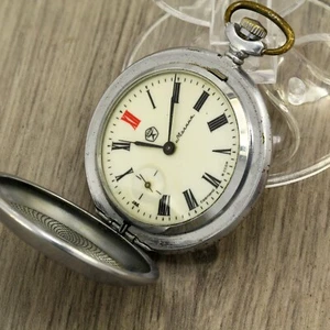 Molnija 3602 ornament vintage pocket watch ChChZ Watch Factory USSR Soviet - Picture 1 of 7