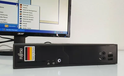 Fujitsu Futro Mini PC Windows XP Maschinen Computer 32GB SSD RS 232 COM 1,2GHz 2 - Bild 1 von 4