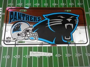 Carolina Panthers license plate vintage new vtg NFL 1996 1990's Lot H - Picture 1 of 6