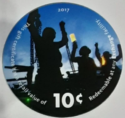 16H10   AAFES Pog  2017 U.S. ARMY Money Extra Fine - Image 1 of 2