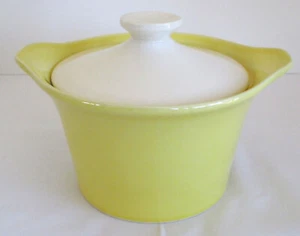 Oven Proof USA Yellow Covered Casserole Cameron Clay Product MCM - Picture 1 of 9